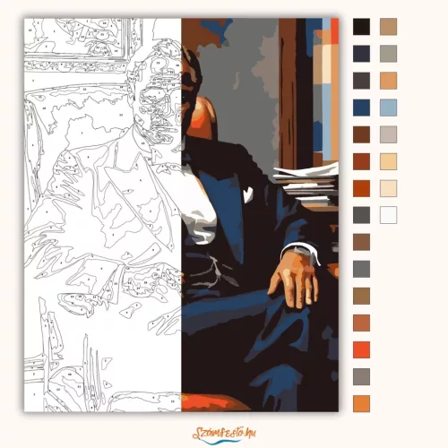Don Corleone - számfestő készlet - Számfestő.hu - 40×50cm - Keret nélkül