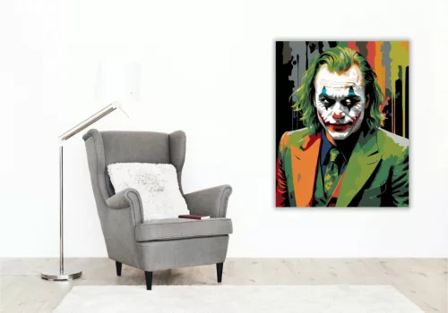 Gotham réme - Joker - számfestő készlet - Számfestő.hu - 80×100cm - Keret nélkül