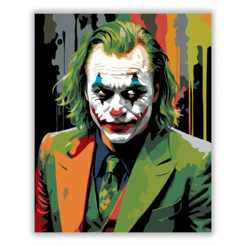 Gotham réme - Joker - számfestő készlet - Számfestő.hu - 40×50cm - Keret nélkül