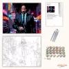 John Wick az éjszakában - számfestő készlet - Számfestő.hu - 40×50cm - Keretre feszítve