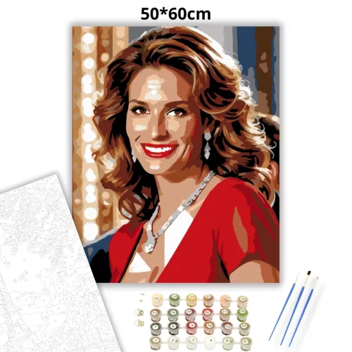 Vivian – Micsoda nő - számfestő készlet - Számfestő.hu - 50×60cm - Keret nélkül