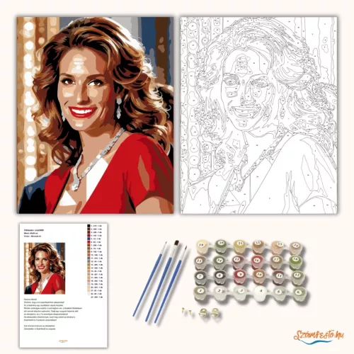 Vivian – Micsoda nő - számfestő készlet - Számfestő.hu - 50×60cm - Keret nélkül