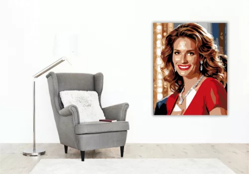 Vivian – Micsoda nő - számfestő készlet - Számfestő.hu - 50×60cm - Keretre feszítve