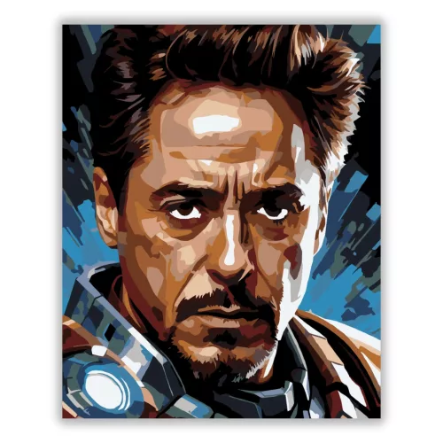 Vasember - Végső áldozat - számfestő készlet - Számfestő.hu - 60×70cm - Keretre feszítve