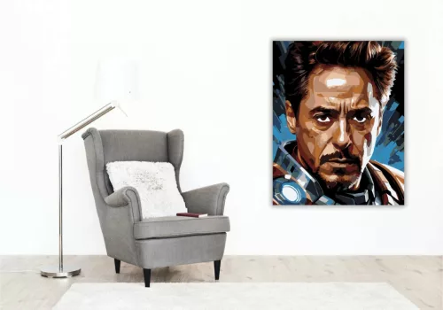 Vasember - Végső áldozat - számfestő készlet - Számfestő.hu - 60×70cm - Keretre feszítve