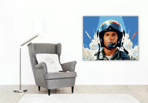 Az ég ura - számfestő készlet - Számfestő.hu - 50×60cm - Keret nélkül