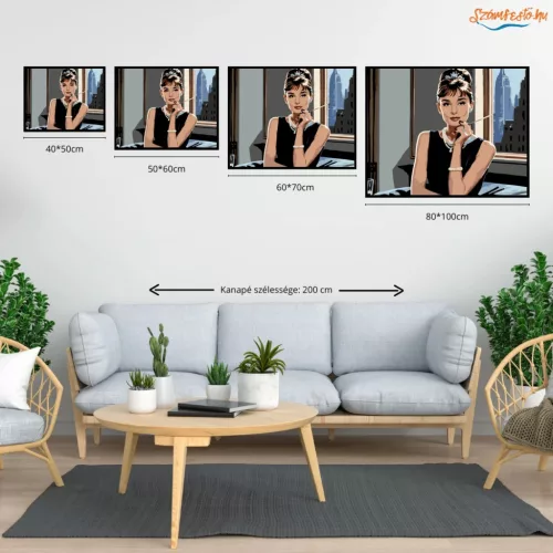 New York-i elegancia - számfestő készlet - Számfestő.hu - 50×60cm - Keret nélkül