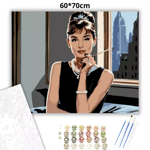 New York-i elegancia - számfestő készlet - Számfestő.hu - 60×70cm - Keret nélkül