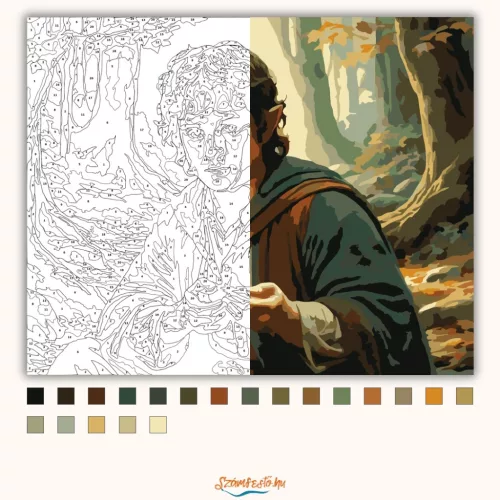 A döntés terhe - számfestő készlet - Számfestő.hu - 40×50cm - Keret nélkül
