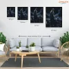 Sötét lovag - számfestő készlet - Számfestő.hu - 60×70cm - Keretre feszítve