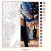 A legnagyobb showman - számfestő készlet - Számfestő.hu - 80×100cm - Keretre feszítve