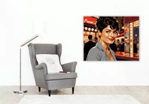 Párizsi pillanat - számfestő készlet - Számfestő.hu - 40×50cm - Keret nélkül