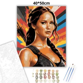 Az éhezők viadala - számfestő készlet - Számfestő.hu - 40×50cm - Keret nélkül