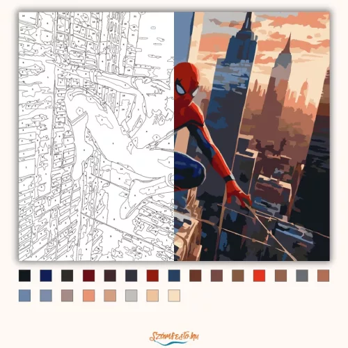 A város őrzője - számfestő készlet - Számfestő.hu - 50×60cm - Keret nélkül