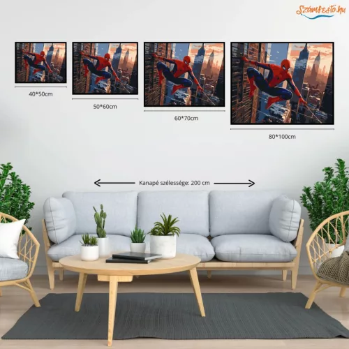 A város őrzője - számfestő készlet - Számfestő.hu - 50×60cm - Keret nélkül