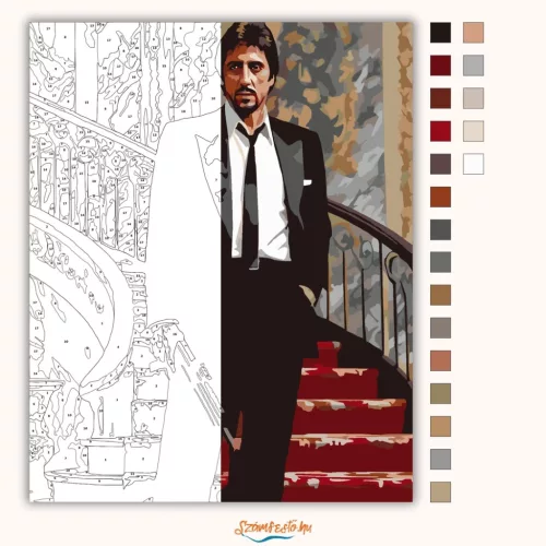 A birodalom ura - számfestő készlet - Számfestő.hu - 50×60cm - Keretre feszítve