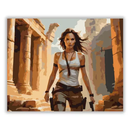 A kincsvadász - számfestő készlet - Számfestő.hu - 50×60cm - Keret nélkül