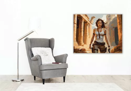 A kincsvadász - számfestő készlet - Számfestő.hu - 50×60cm - Keret nélkül