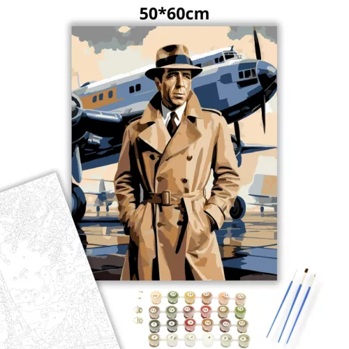 Casablanca - számfestő készlet - Számfestő.hu - 50×60cm - Keret nélkül