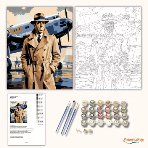 Casablanca - számfestő készlet - Számfestő.hu - 40×50cm - Keretre feszítve