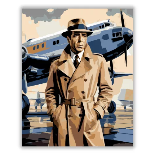 Casablanca - számfestő készlet - Számfestő.hu - 40×50cm - Keretre feszítve