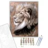 Állatok királya - számfestő készlet - Számfestő.hu - 40×50cm - keretre feszítve