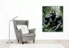 Ezüsthátú Gorilla a Dzsungelben - számfestő készlet - Számfestő.hu - 50×60cm - keret nélkül