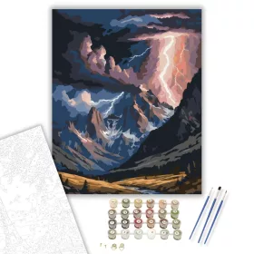 Viharos Égbolt Fensége - számfestő készlet - Számfestő.hu - 40×50cm - keret nélkül