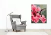 Rózsaszín Hibiszkusz és Kolibri - számfestő készlet - Számfestő.hu - 50×60cm - keretre feszítve