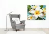 Trópusi Plumeria Virágok - számfestő készlet - Számfestő.hu - 50×60cm - keretre feszítve