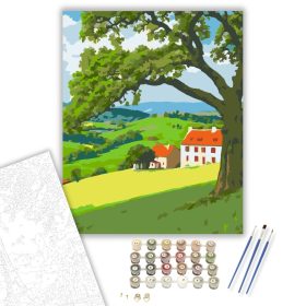 Vidék Nyugalma - számfestő készlet - Számfestő.hu - 40×50cm - keret nélkül