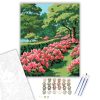 Virágzó Azáleasor - számfestő készlet - Számfestő.hu - 50×60cm - keret nélkül