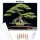 Bonsai Fa Kék Edényben - számfestő készlet - Számfestő.hu - 40×50cm - Keretre feszítve