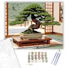 Juniper Bonsai a Tatami Szobában - számfestő készlet - Számfestő.hu - 40×50cm - keretre feszítve