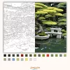Bonsai Fa Koi Tóval a Japánkertben - számfestő készlet - Számfestő.hu - 40×50cm - Keret nélkül