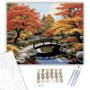 Japán Juhar Kert Őszi Színekben - számfestő készlet - Számfestő.hu - 40×50cm - keretre feszítve