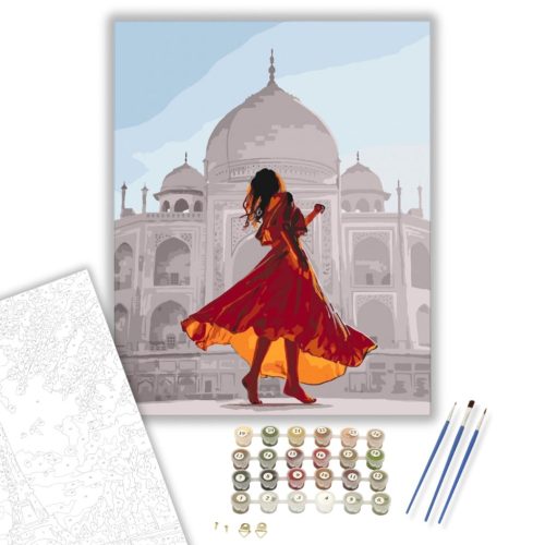 Mezítláb - számfestő készlet - Számfestő.hu - 50×60cm - keret nélkül