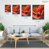 Harmatcseppes Pipacs Szirmok - számfestő készlet - Számfestő.hu - 60×70cm - Keretre feszítve