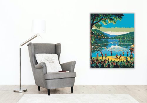 Tóparti Fesztivál - számfestő készlet - Számfestő.hu - 50×60cm - keret nélkül