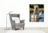 Labrador Retriever a Tóban - számfestő készlet - Számfestő.hu - 40×50cm - keret nélkül