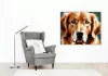 Golden Retriever Arcközelben - számfestő készlet - Számfestő.hu - 80×100cm - keretre feszítve