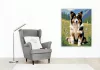 Collie Kiskutya a Vadvirágos Mezőn - számfestő készlet - Számfestő.hu - 50×60cm - keret nélkül