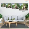 Büszke Maine Coon a Kerítésen - számfestő készlet - Számfestő.hu - 40×50cm - Keretre feszítve