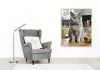 British Shorthair Macska a Konyhapulton - számfestő készlet - Számfestő.hu - 50×60cm - keret nélkül