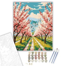 Virágzó Gyümölcsös - számfestő készlet - Számfestő.hu - 40×50cm - keret nélkül