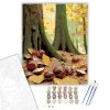 Őszi Gesztenyés Erdő - számfestő készlet - Számfestő.hu - 40×50cm - keret nélkül