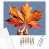 Őszi Juharlevél Gyermek Kézben - számfestő készlet - Számfestő.hu - 60×70cm - keretre feszítve