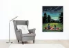 Csillagos Nyári Éj a Réten - számfestő készlet - Számfestő.hu - 60×70cm - keret nélkül