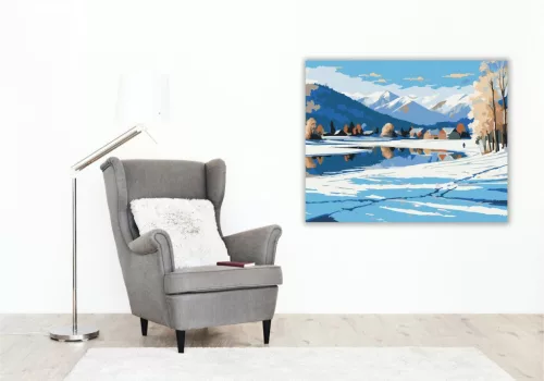 Havas Völgy - számfestő készlet - Számfestő.hu - 60×70cm - keret nélkül