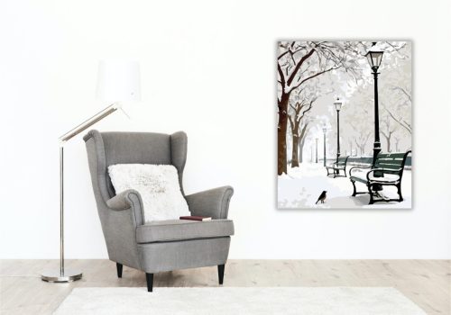 Havas Park Padokkal - számfestő készlet - Számfestő.hu - 50×60cm - keret nélkül